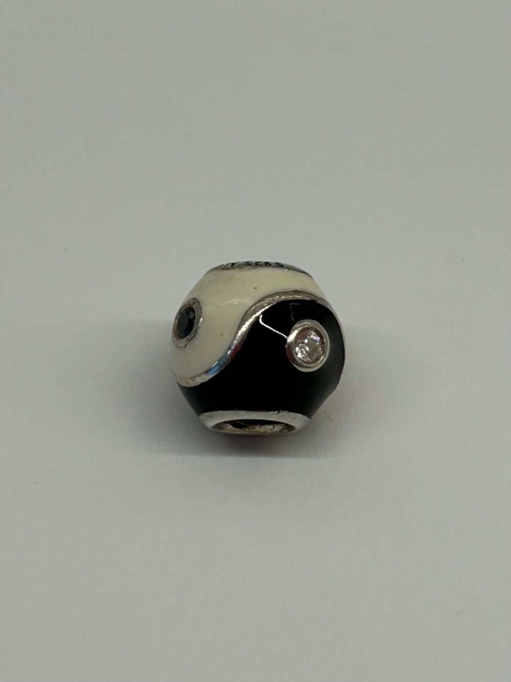 Authentic Retired Sterling Silver Pandora Yin Yang Charm Bead